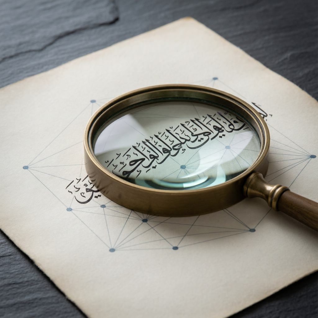 بالنسبة للباحث، هذه الآية تحول عبء الإثبات الموقف الافتراضي في العديد من التاريخية